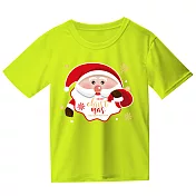 排汗短袖 T-shirt 聖誕老人(雙面) S 螢光黃【受託代銷】