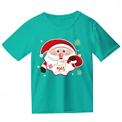 排汗短袖 T-shirt 聖誕老人(雙面) S 藍綠色【受託代銷】