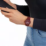 MONDAINE 瑞士國鐵 essence腕錶 – 32mm 莓果紅