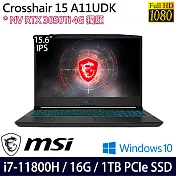 【MSI】微星  Crosshair 15 A11UDK-875TW 15吋/i7-11800H/16G/1TB SSD/RTX3050Ti/Win10/ 電競筆電