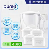 【Unilever 聯合利華】PX3000超淨濾水壺2.5L 超值組(內含1壺4濾芯)