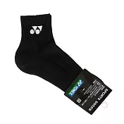 Yonex [14628TR-007] 中筒襪 羽球襪 比賽指定 抗菌材質 環狀壓力 加厚 25-28cm 黑 FREE 黑