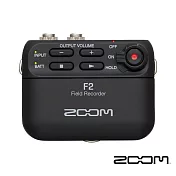 ZOOM F2 微型錄音機+領夾麥克風套組(黑)