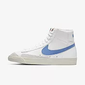 Nike W Blazer Mid 77 [CZ1055-111] 女鞋 運動 休閒 籃球 高筒 復古 情侶 穿搭 白 23.5cm 白/藍