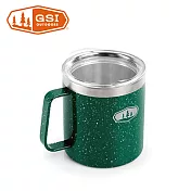 【美國GSI】不鏽鋼真空露營杯-444ml雪花綠