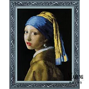 RIOLIS 十字繡材料包 - 名畫系列 - 戴珍珠耳環的少女