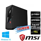 msi微星 Infinite S3 11SI-046TW 電競桌機 (i5-11400F/16G/512G+1T/GTX1660S-6G/Win10-16G特仕版)