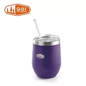 【美國GSI】不鏽鋼真空吸管杯-355ml熟李紫