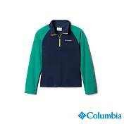 Columbia 哥倫比亞 童款- 刷毛半開襟上衣 UAB60180NY XS 美規 深藍