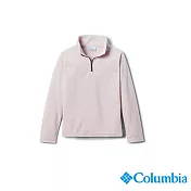 Columbia 哥倫比亞 童款- 刷毛半開襟上衣 UAG69870PK XS 美規 粉紅