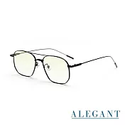 【ALEGANT】歐美復古萊姆綠漸層雙樑設計偏光飛官墨鏡/UV400太陽眼鏡