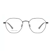 【大學眼鏡-配到好】韓版簡約流行黑光學眼鏡 HY66029C1 黑
