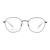 【大學眼鏡-配到好】韓版簡約流行黑光學眼鏡 HY66074C3 黑