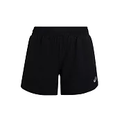 Asics [2012B507-002] 女 平織 5吋 短褲 亞洲版 反光 輕質 舒適 運動 健身 訓練 休閒 黑