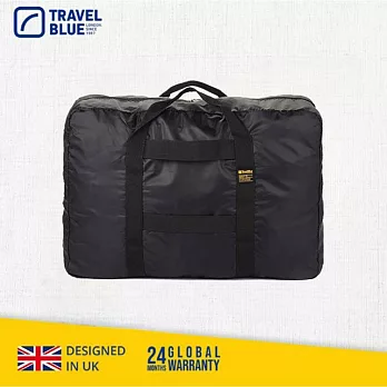 【 Travel Blue 藍旅 旅行配件 】 Foldable X-Large 旅行大容量摺疊手提袋 (48L)  TB067-BK 黑色