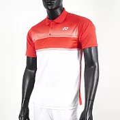 Yonex [YM0019EX496] 男 Polo衫 短袖 上衣 運動 訓練 網球 機能 吸濕 排汗 抗紫外線 日落紅