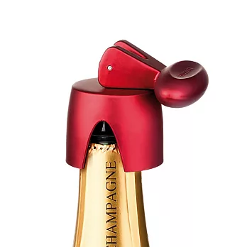 《TESCOMA》Uno氣密香檳瓶塞(紅) | 香檳塞 氣泡酒塞 葡萄酒塞