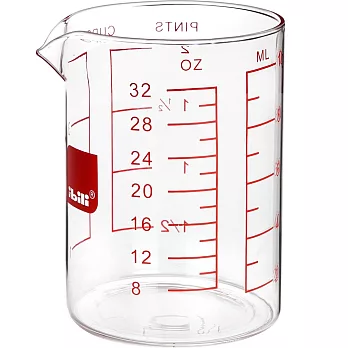 《IBILI》耐熱玻璃量杯(1000ml) | 刻度量杯