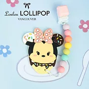 迪士尼系列 Loulou Lollipop 加拿大固齒器組/奶嘴鍊夾 米妮