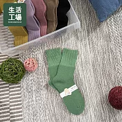 【生活工場】*日系糖果色雪地襪-綠