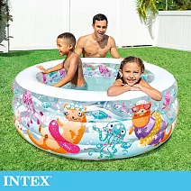 【INTEX】海洋動物戲水游泳池152x56cm(360L) 適6歲以上(58480NP)
