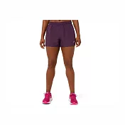Asics Icon 4in [2012B047-502] 女 短褲 四吋 運動 訓練 路跑 反光 透氣 亞瑟士 紫紅
