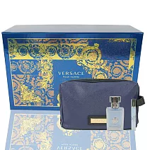 VERSACE 凡賽斯 經典男性淡香水禮盒(淡香水100ml+滾珠瓶10ml+包包)