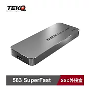 【TEKQ】583SuperFast USB-C M.2 SSD 固態硬碟 外接盒 太空灰