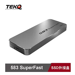 【TEKQ】583SuperFast USB─C M.2 SSD 固態硬碟 外接盒 太空灰