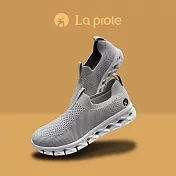 【La proie 萊博瑞】男式休閒健走鞋(無鞋帶款)FAB071031 EU41 灰色