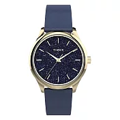 【TIMEX】天美時 風格系列 閃耀手錶 (深藍x金 TXTW2V01200)