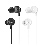 VIVO 原廠 XE110 入耳式 3.5mm 線控耳機 (盒裝) 白色