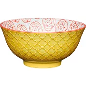 《KitchenCraft》陶製餐碗(花磚黃) | 飯碗 湯碗