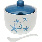 《VERSA》附匙陶製調味罐(藍海星) | 調味瓶