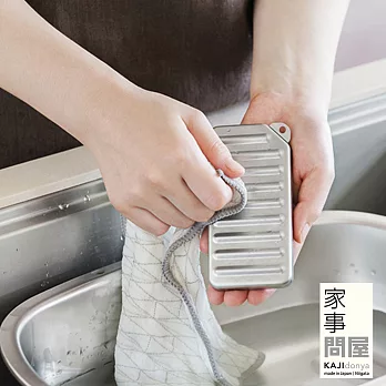 【家事問屋】日本製304不鏽鋼掌上型迷你洗衣板