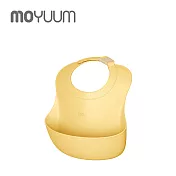 MOYUUM 韓國 白金矽膠寬口立體圍兜- 檸檬黃