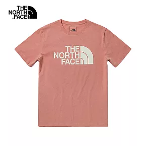 The North Face  W S/S HALF DOME 女 印花純棉短袖T恤 粉紅 NF0A5JXDHCZ L 粉