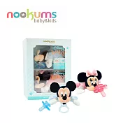 迪士尼禮盒組 美國 nookums 寶寶可愛造型安撫奶嘴/玩偶- 米奇&米妮