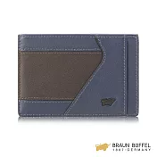 BRAUN BUFFEL NODE 曲折系列單層卡夾 - 藍色 BF372-151-NY