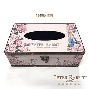 【PETER RABBIT比得兔】復古風情面紙盒 粉玫瑰