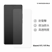 犀牛盾 Xiaomi小米Mi 11T / Mi 11T Pro (6.67吋) 耐衝擊手機保護貼- 透明非滿版(正面)
