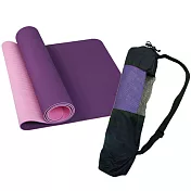 成功 防霉無毒瑜珈墊附背帶(6mm) S4690 檢驗通過 紫色