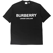BURBERRY 徽標印花棉質 T-Shirt XL (黑色)