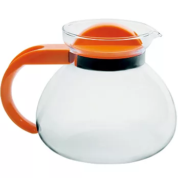 《EXCELSA》Teatime耐熱玻璃壺(橘1.9L) | 泡茶 下午茶 茶具