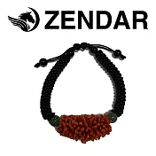【ZENDAR】頂級天然紅珊瑚直側球黑瑪瑙玉球手鍊(159980)