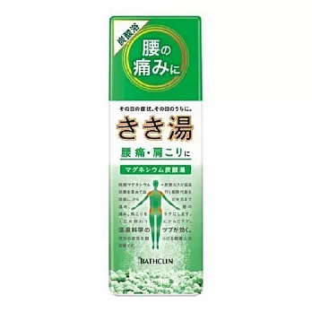 日本【巴斯克林】碳酸入浴系列  360g 無 柑橘香(綠)