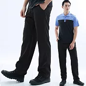 【遊遍天下】男款輕薄彈性速乾涼爽吸排機能長褲(GP1023) M 黑色