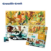 【美國Crocodile Creek】探索主題拼圖48片-沙漠冰河