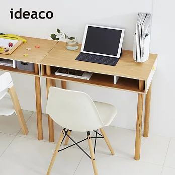 【日本ideaco】解構木板個人桌 -白