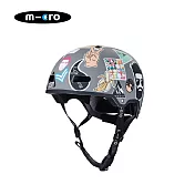【Micro 滑板車】Helmet 嘻哈風安全帽 LED 版本 - S